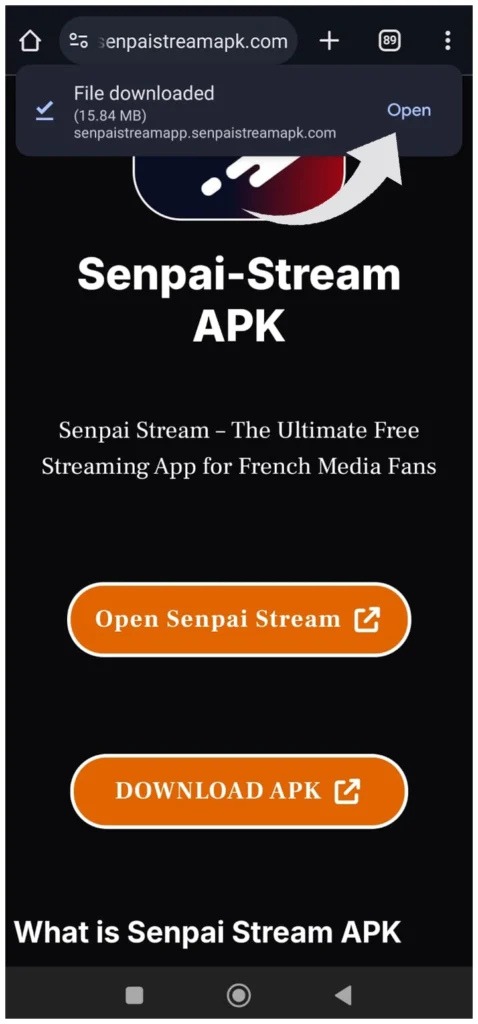 How TO Download Senpai Stream APK
